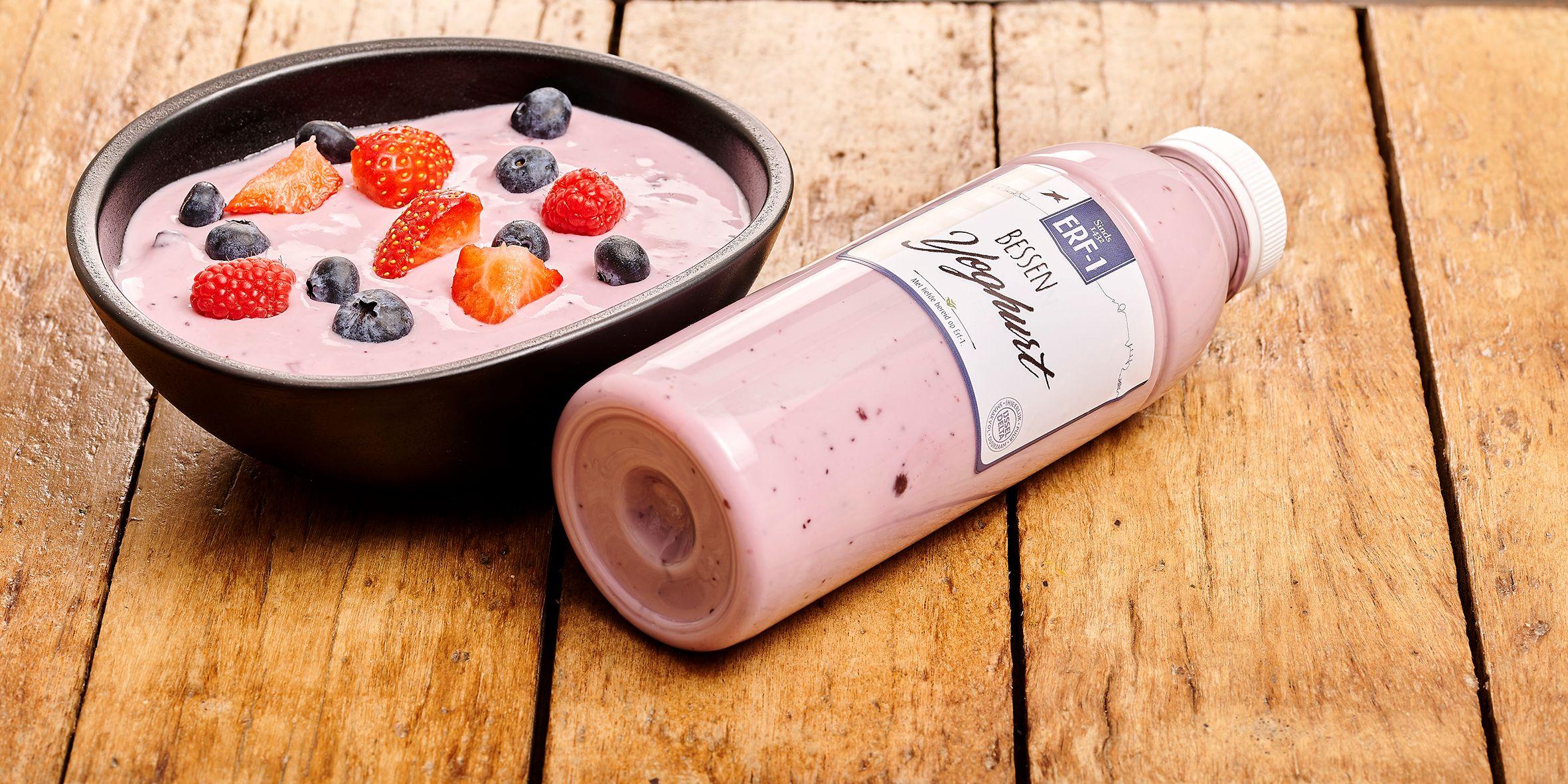 Erf1 boer'n kersen yoghurt (500 ml)