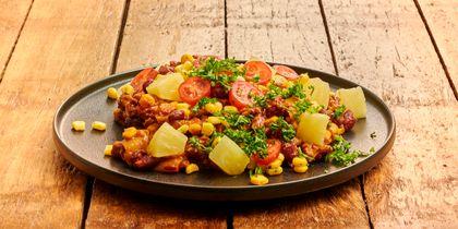 Chili con carne met rundergehakt en ananas