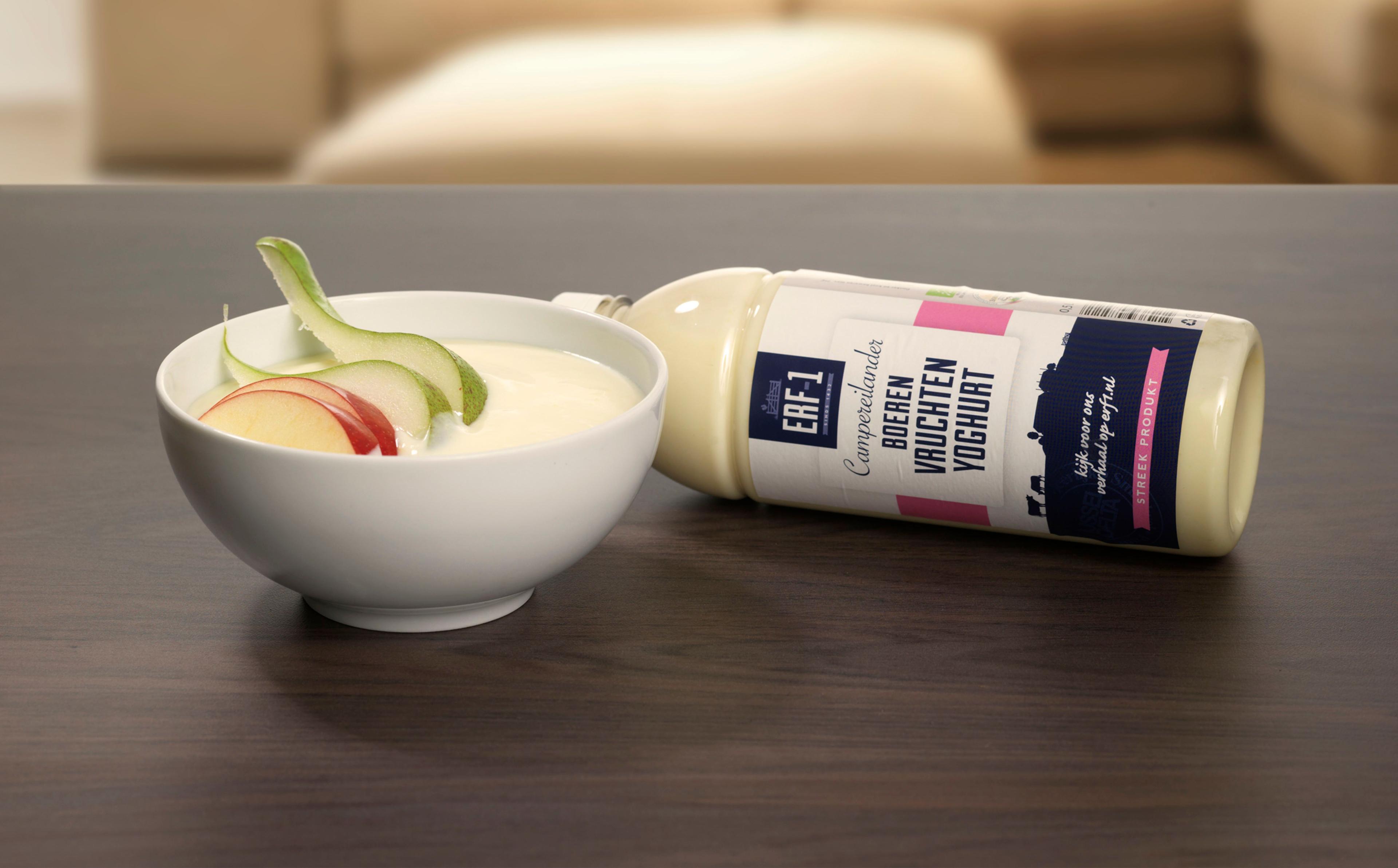 Erf1 boer'n vruchtenyoghurt citroen (200ml)