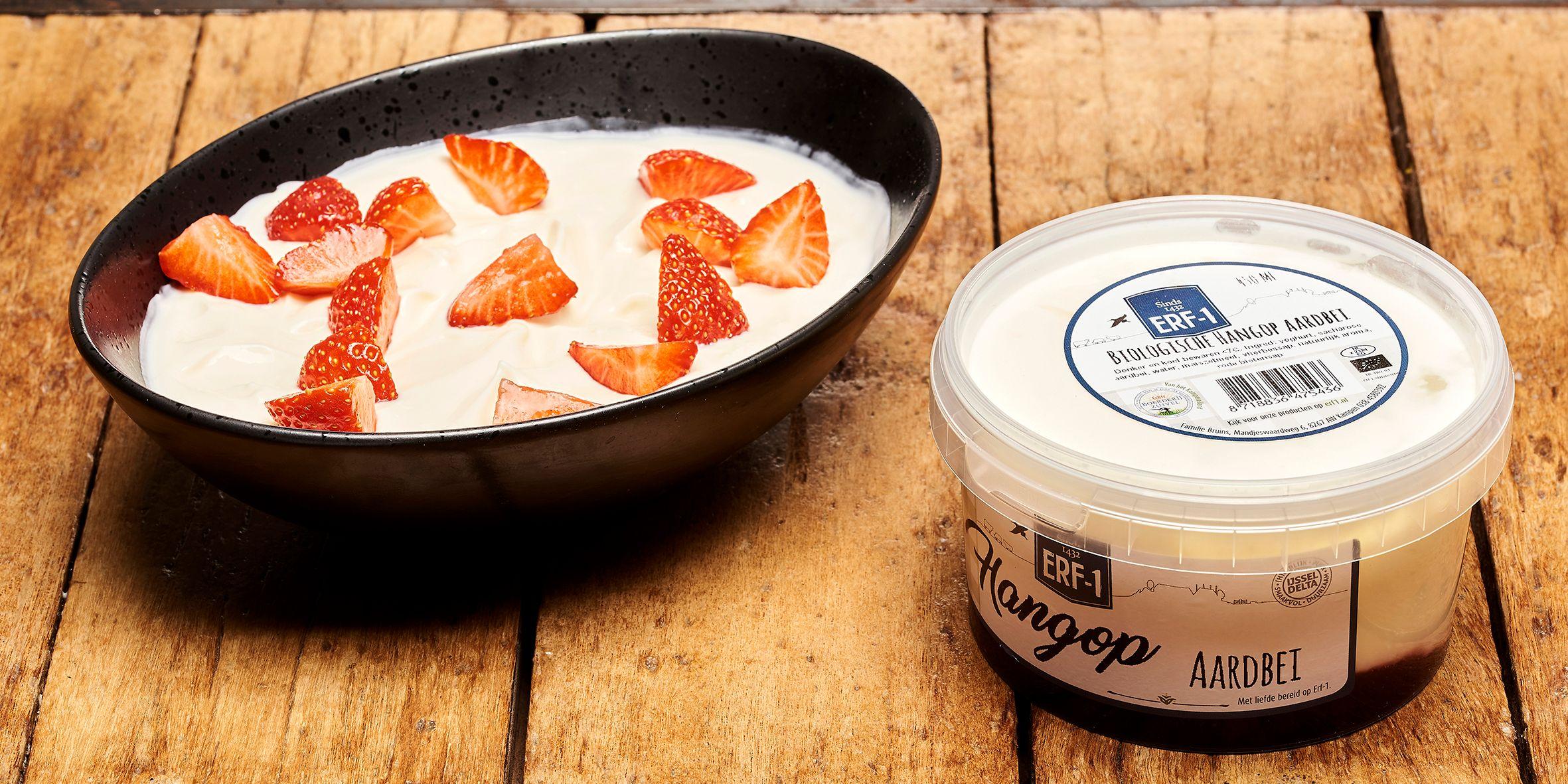 Erf1 hangop aardbei en banaan (300 ml)