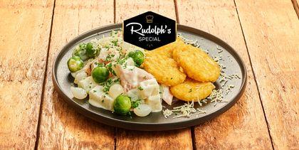 Romige spruitjes met gerookte zalm