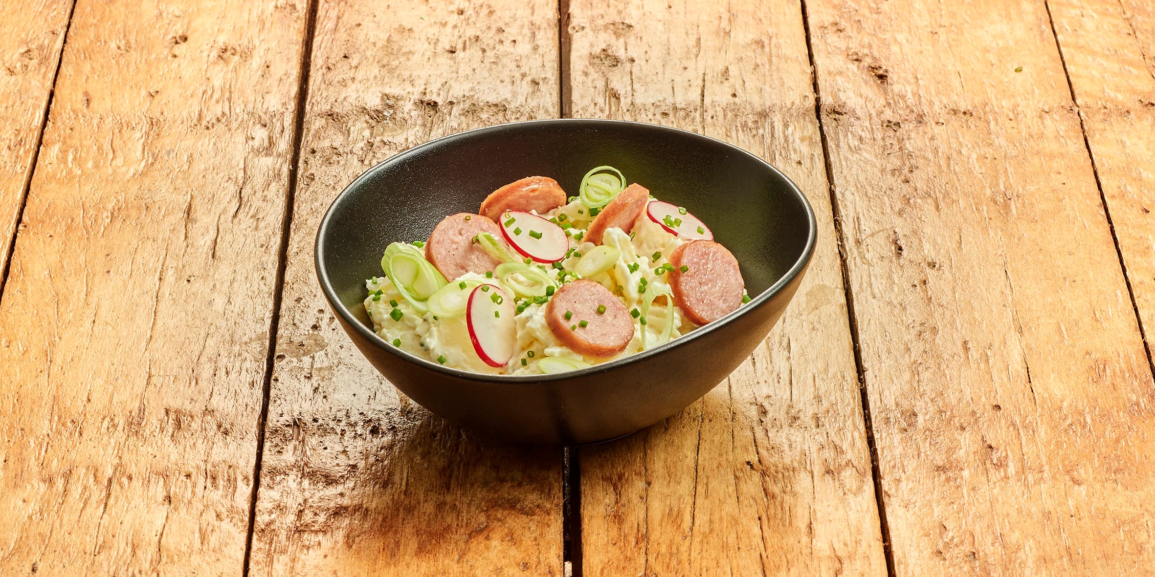 Aardappelsalade met rookworst