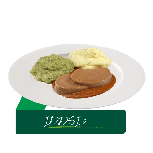 (Z39) Varkenslapje in jus met koolrabi en aardappelpuree (IDDSI 5)