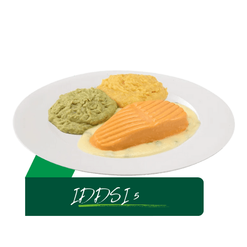 (Z41) Zalmfilet in saus met broccoli en pasta (IDDSI 5)