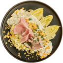 Witlofschotel met ham en kaas