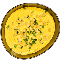 Kerrie courgette roomsoep