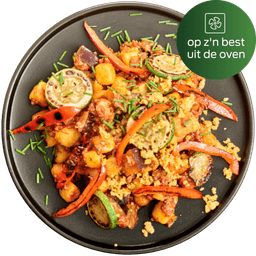 Ovenschotel met gehakt, Italiaanse groenten en aardappelschijfjes