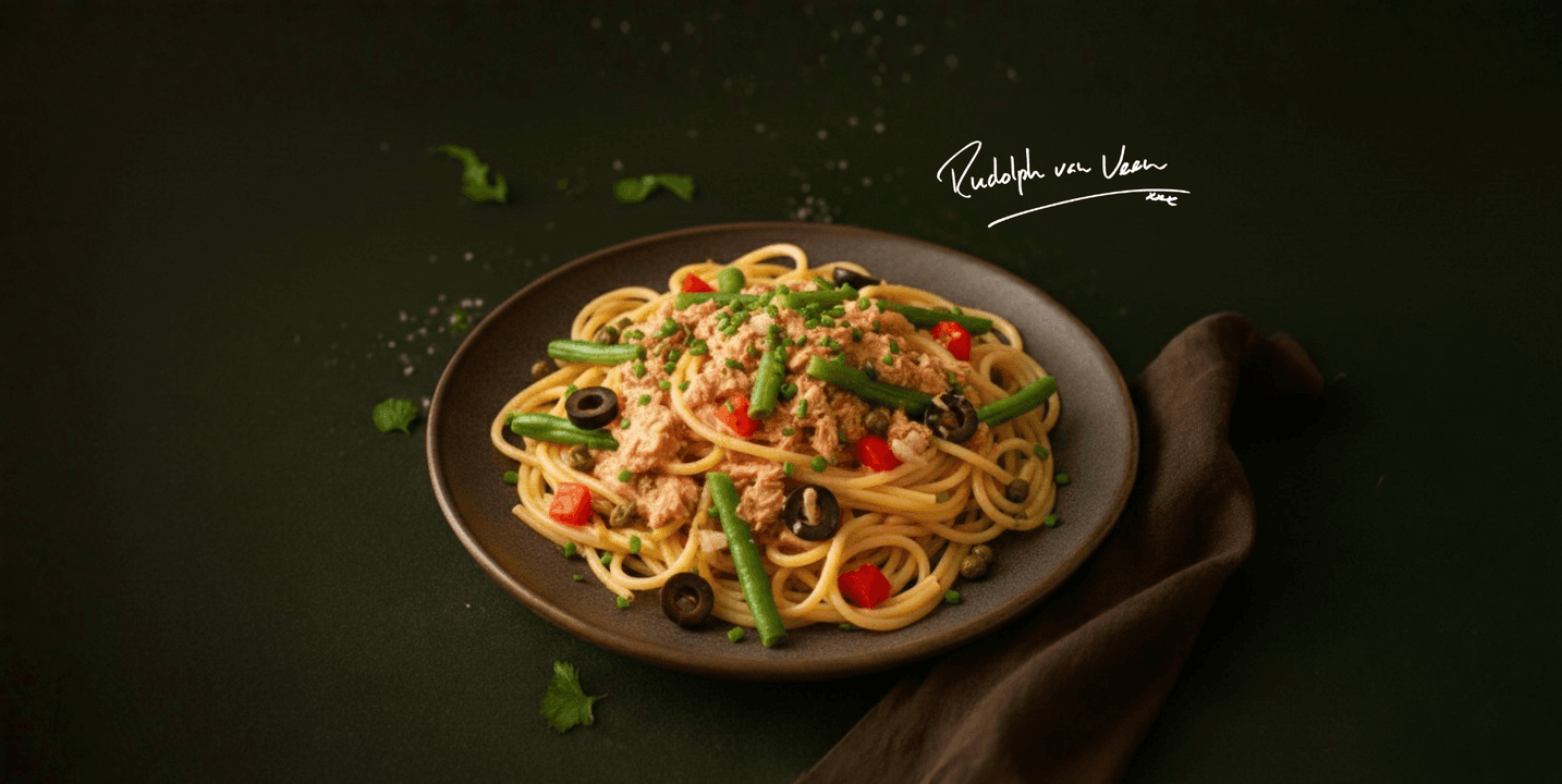 Romige pasta tonijn nicoise