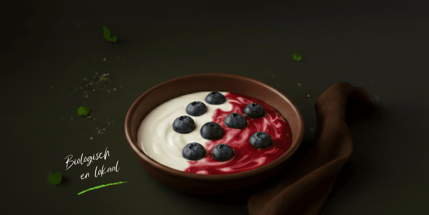 Boer’n yoghurt met bosbes