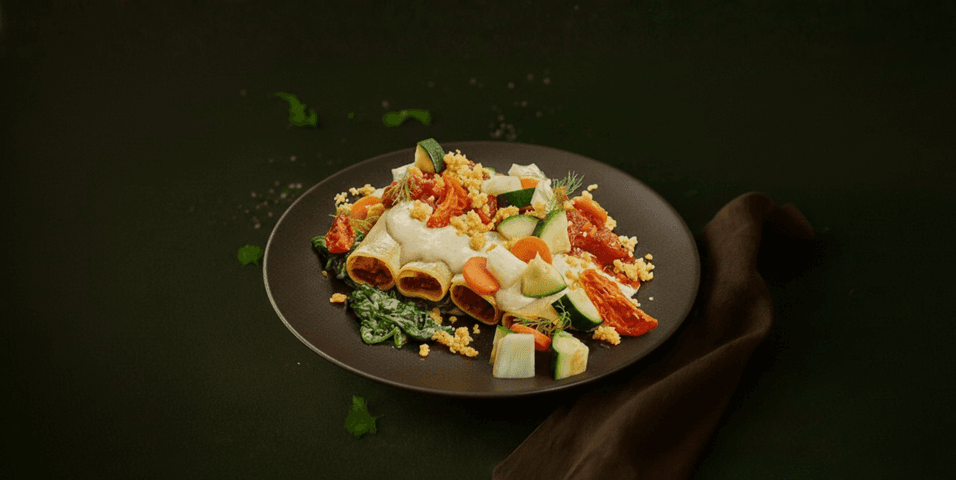 Cannelloni met rundvlees in rodewijnsaus