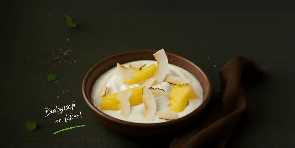 Boer’n hangop met kokos en ananas