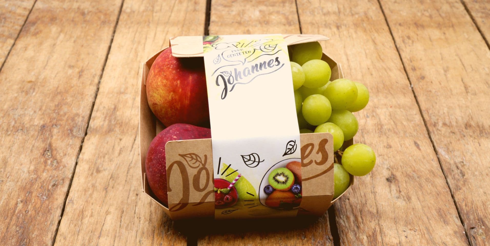 Mixschaal druif en nectarines