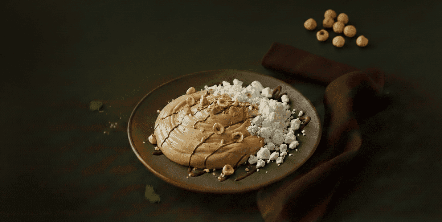 Hazelnoot schuim mousse
