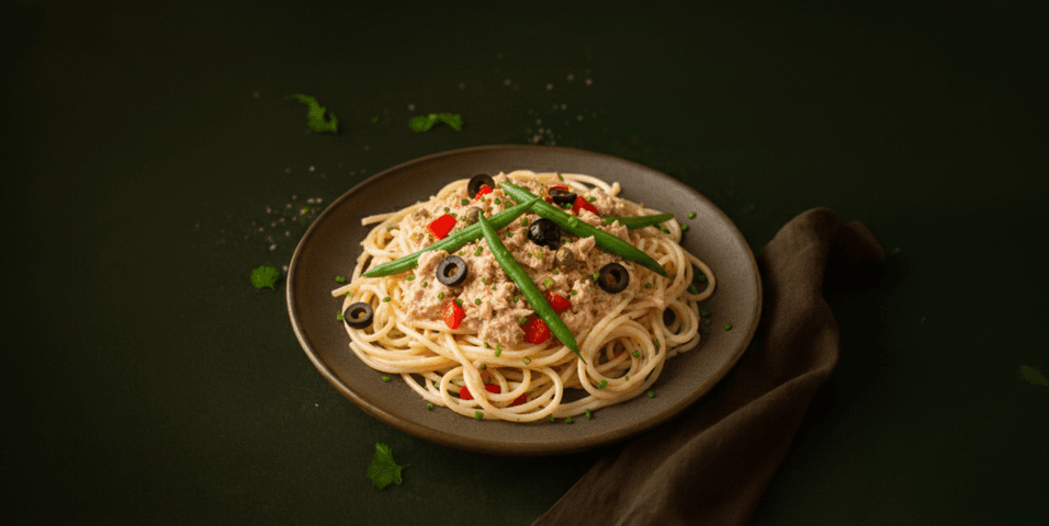 Groentepasta tonijn nicoise