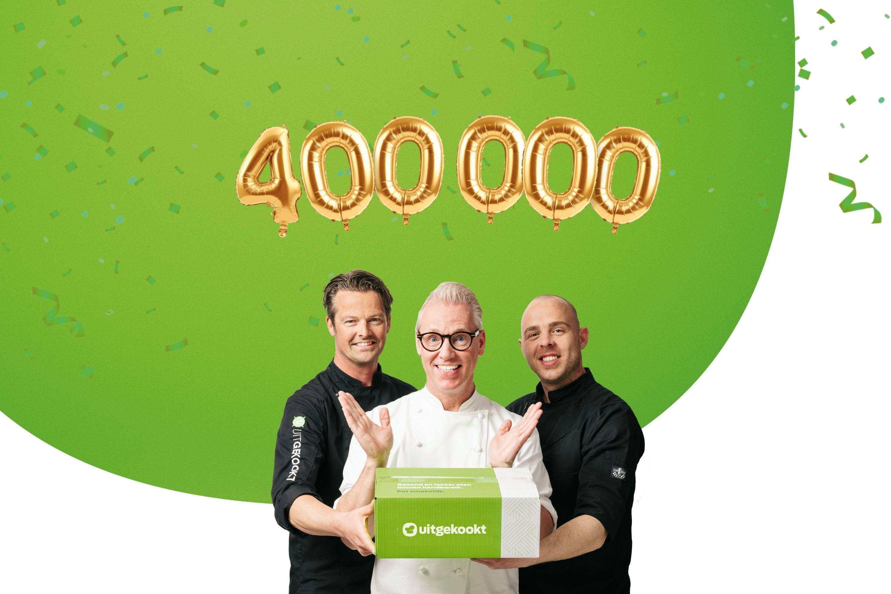 Het is feest! Wij vieren onze 400.000e klant.