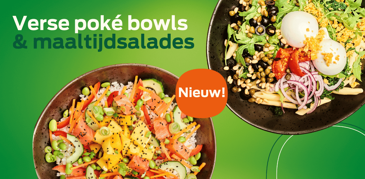 Nieuw bij Uitgekookt: poké bowls en maaltijdsalades