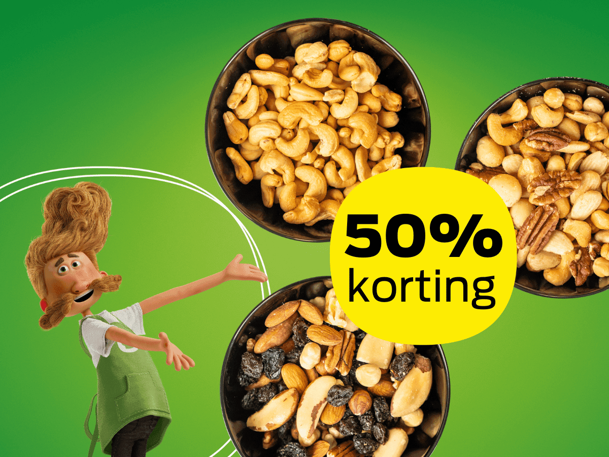 Bestel nu: notenmixen met 50% korting