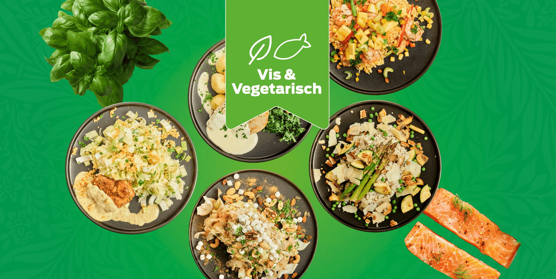 Maaltijdbox Vegetarisch & vis