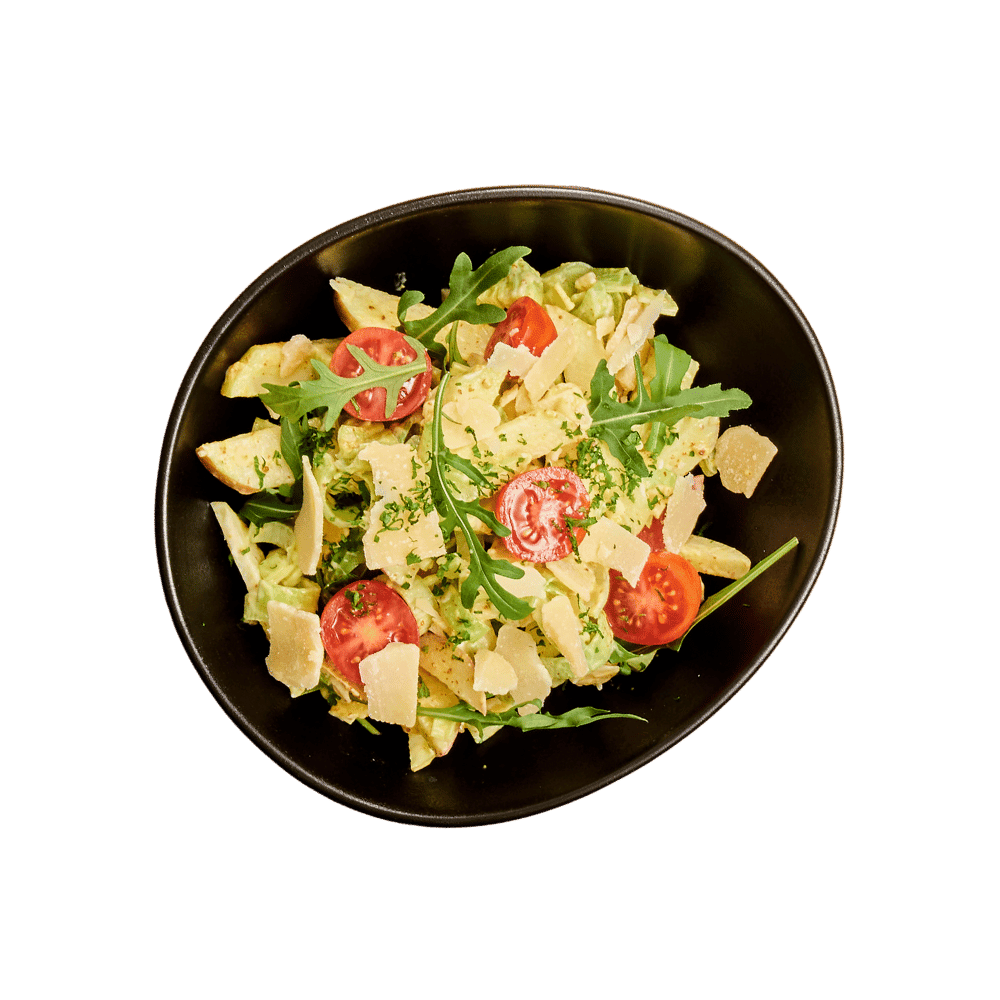 Salade met kaas, appel, bleekselderij, prei (250 ml)