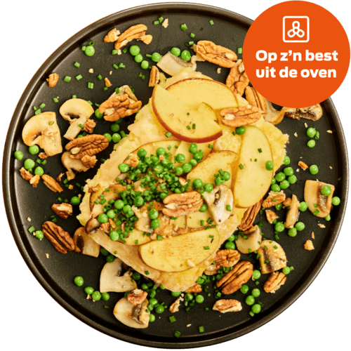 Ovenschotel van knolselderij en brie