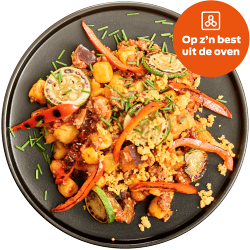 Gehaktschotel met aubergine, tomaat en kaas