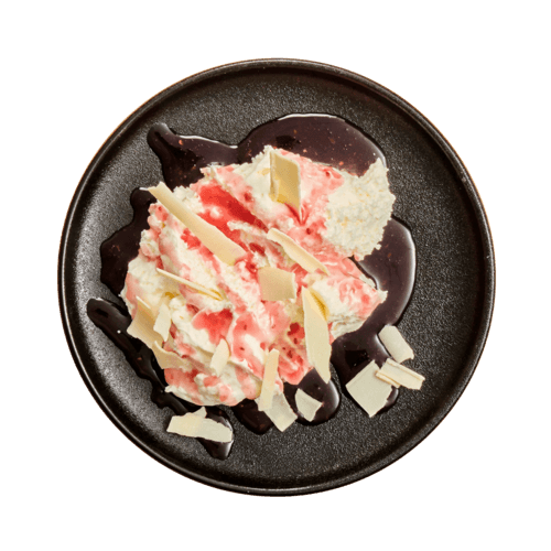 Witte chocolade bavarois