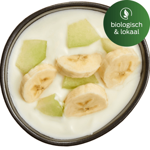 Boer’n hangop met peer en banaan