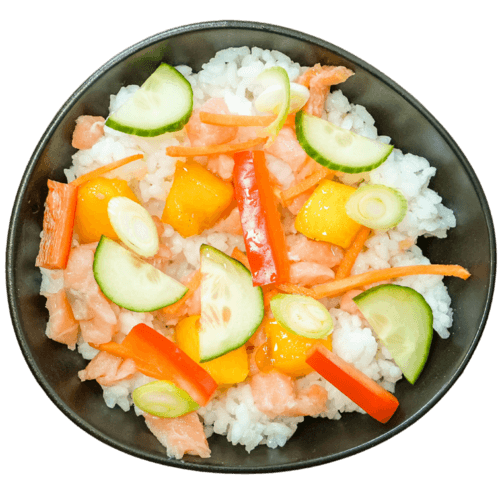 Minibowl met gerookte zalm