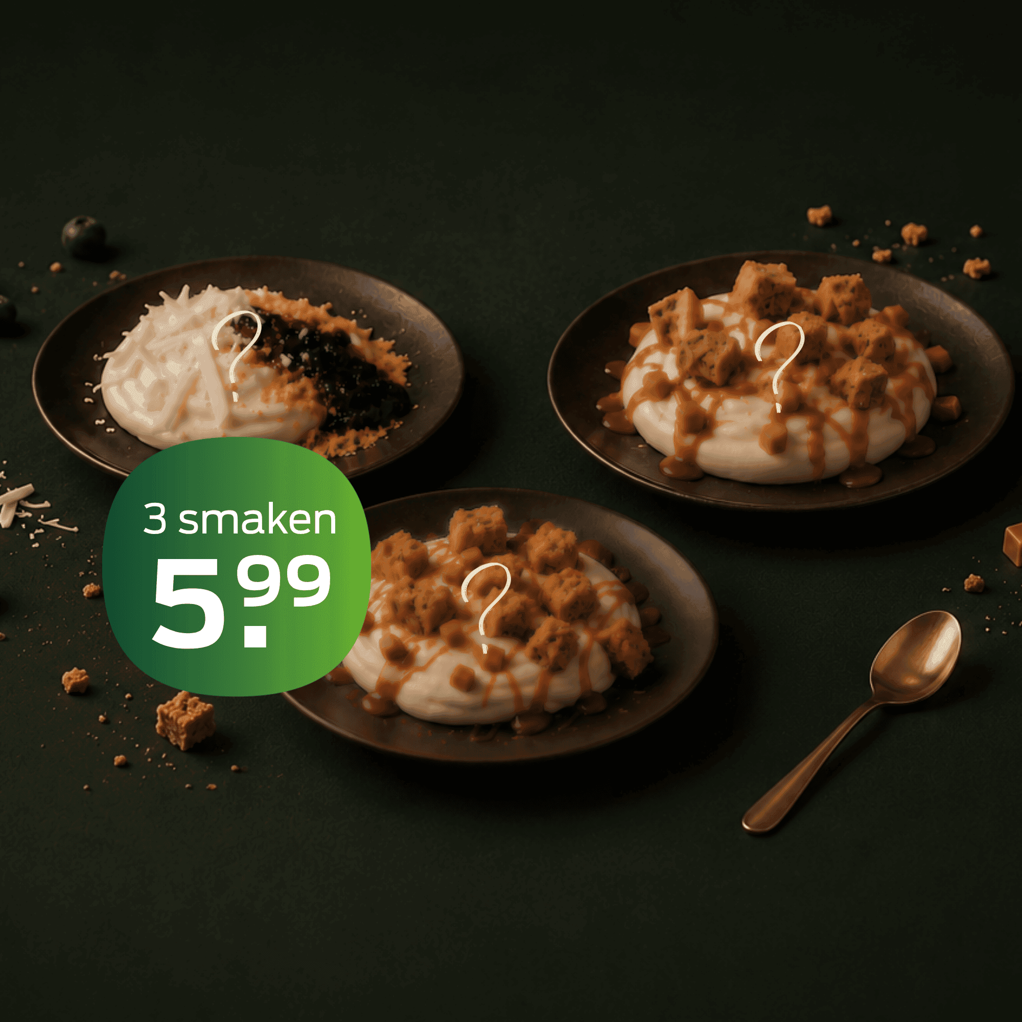 Proeverij van 3 mousses