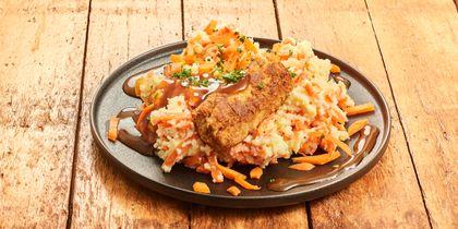 Stamppot hutspot met boer'n gehaktrol