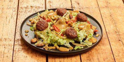 Stamppot andijvie met vegaballetjes