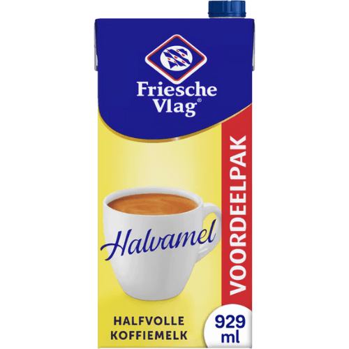 (ZB51) Friesche Vlag Goudband Halfvolle Koffiemelk (455ml)