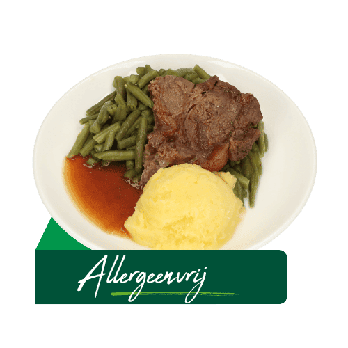 (Z9) Sukadelap met jus, sperziebonen (Allergeenvrij)