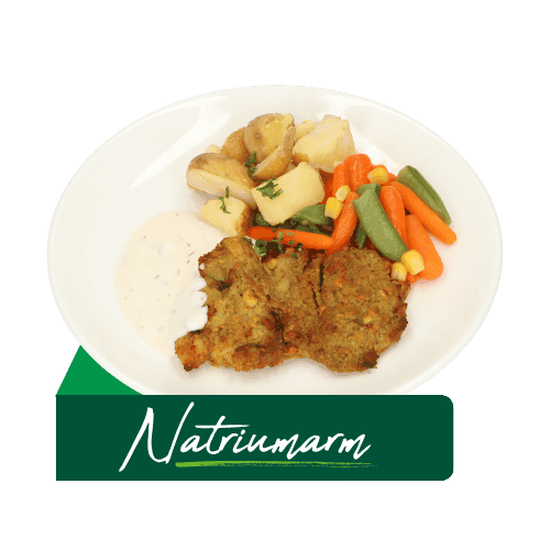 (Z43) Kipdij met suikerpeulen & wortelen en aardappelen (Natriumarm)