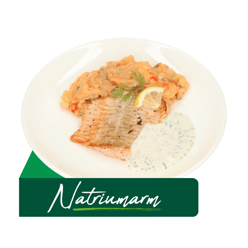 (Z53) Gebakken zalmfilet met dillesaus en stamppot (Natriumarm)