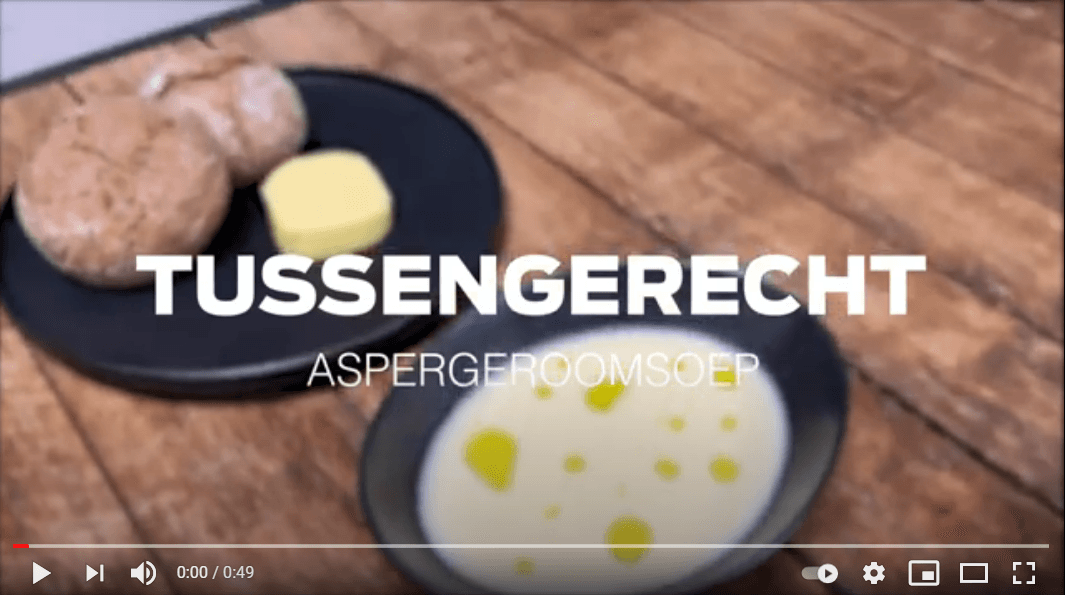 Instructie 4-gangen aspergemenu - Tussengerecht