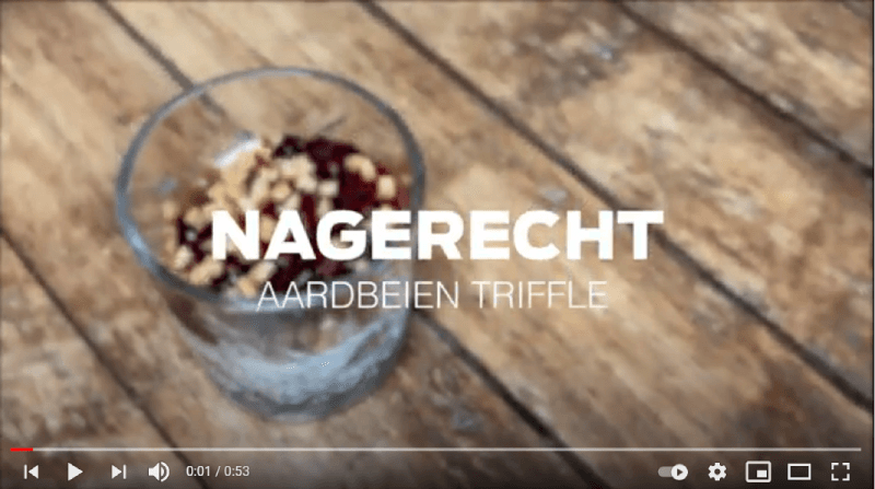 Instructie 4-gangen aspergemenu - Nagerecht