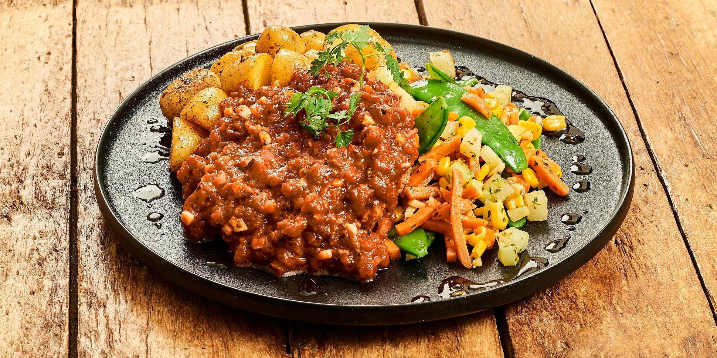 Rudolph's Special: Sudderburger met Italiaanse tomatensaus en kriel