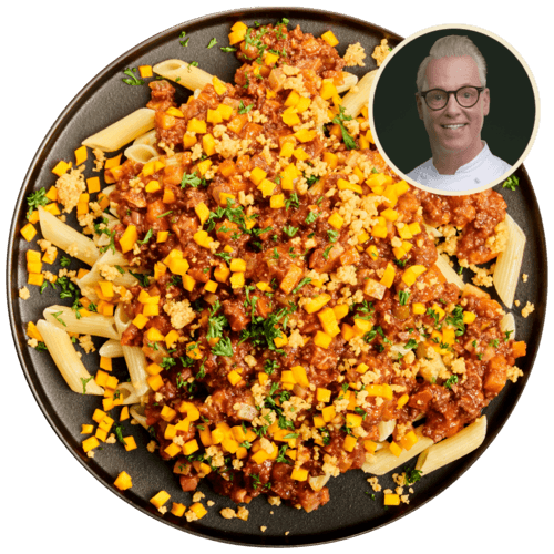 Rudolph's pasta bolognese