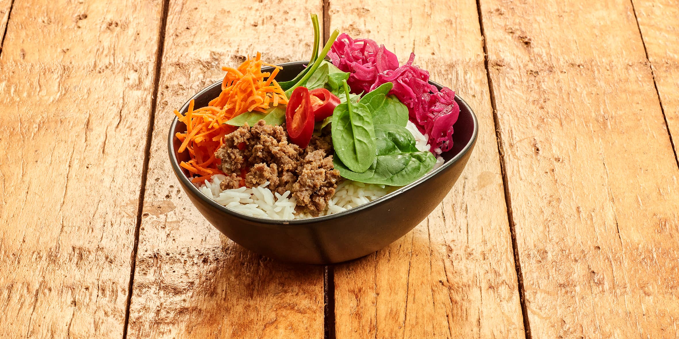Salad pot Koreaans stijl met gehakt
