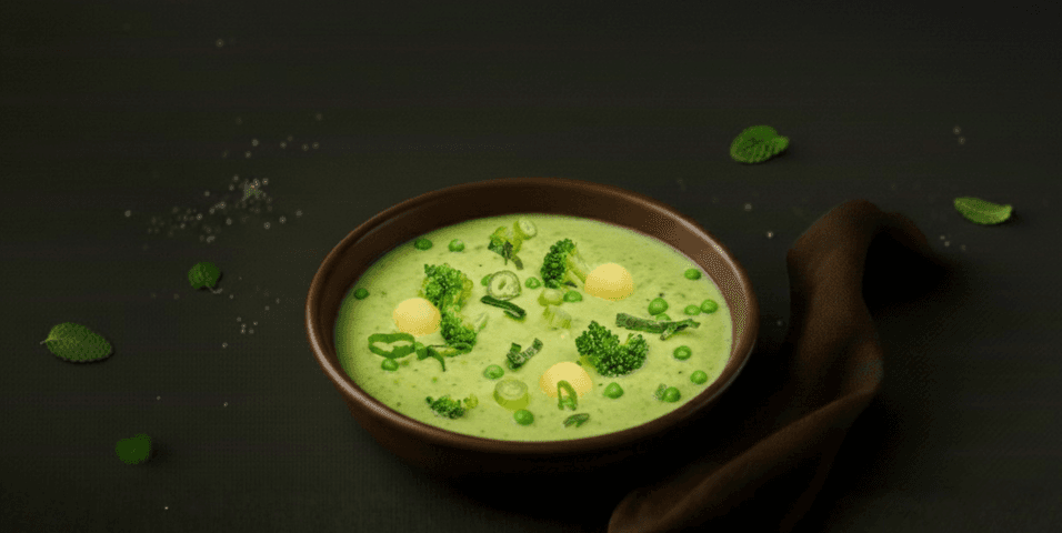 Groene groentesoep