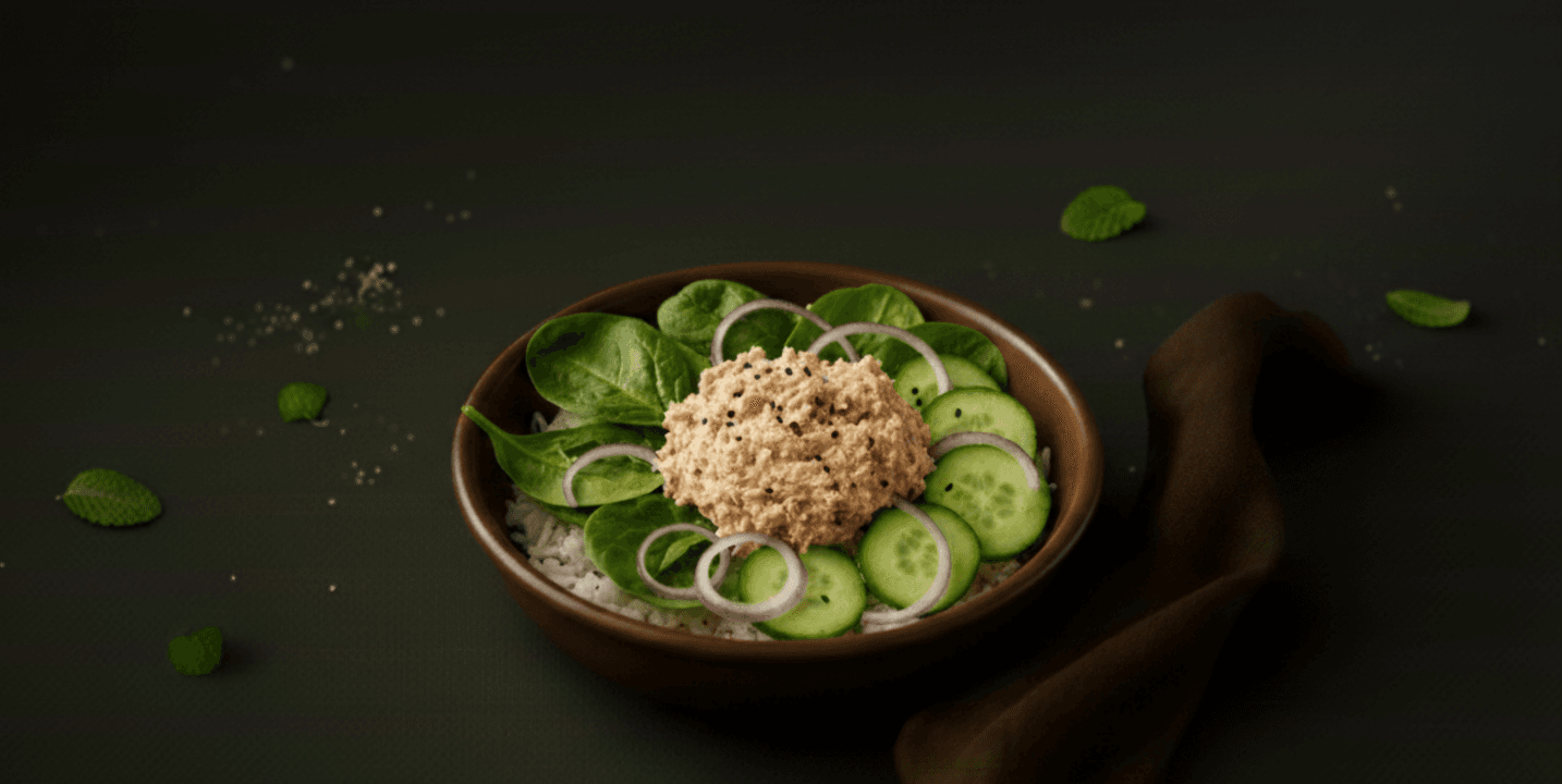 Minibowl met frisse tonijn