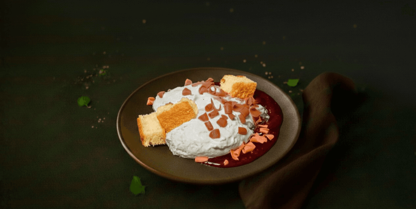 Aardbei trifle mousse