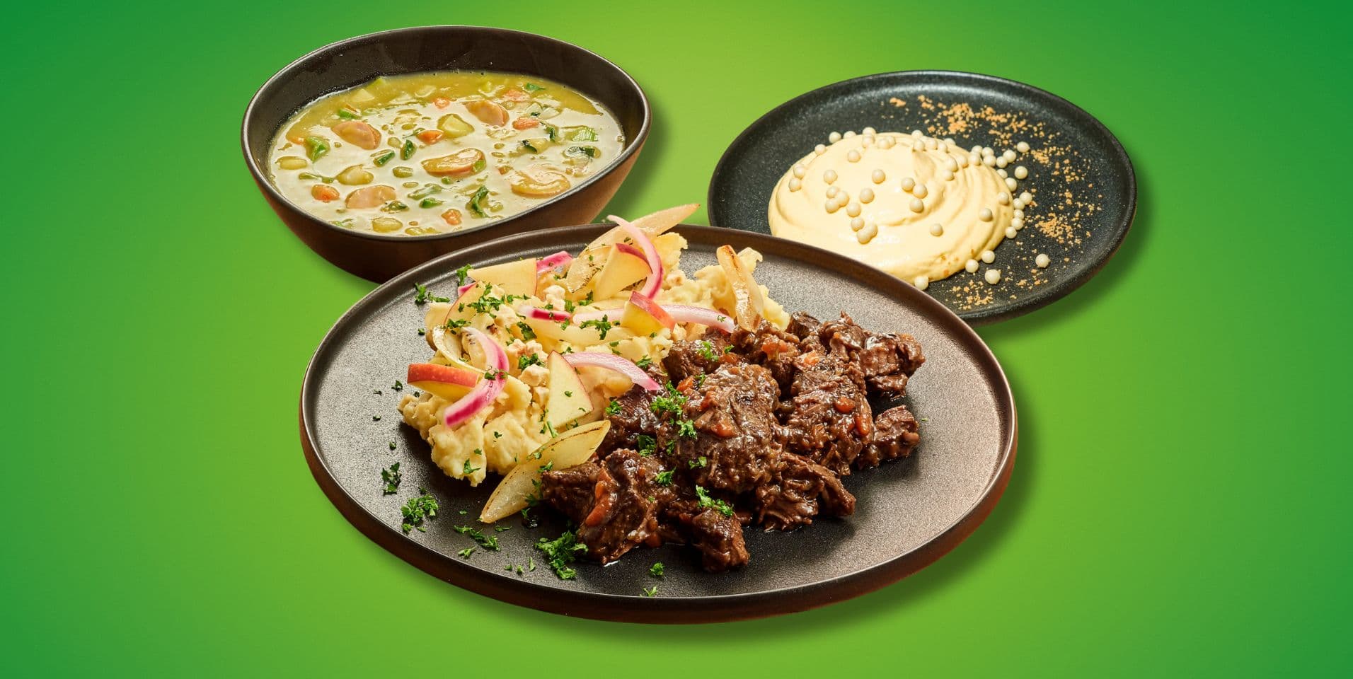 Herfstmenu jachtschotel van rundvlees (3-gangen)