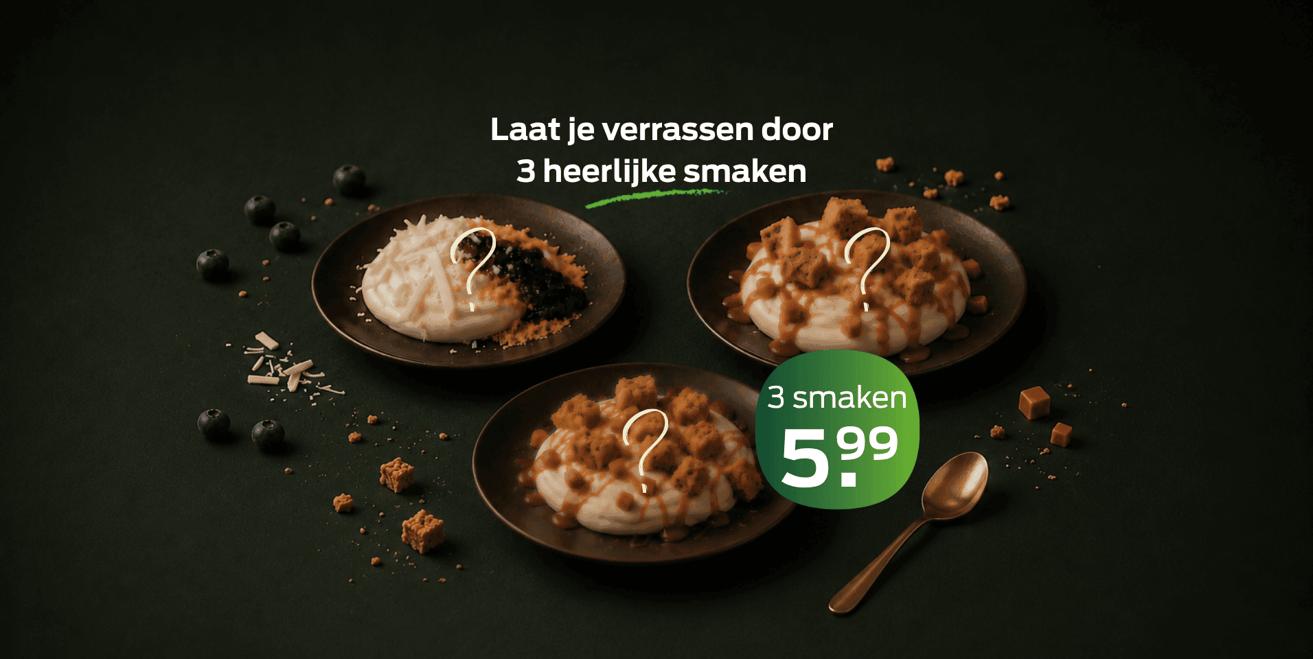 Proeverij van 3 mousses