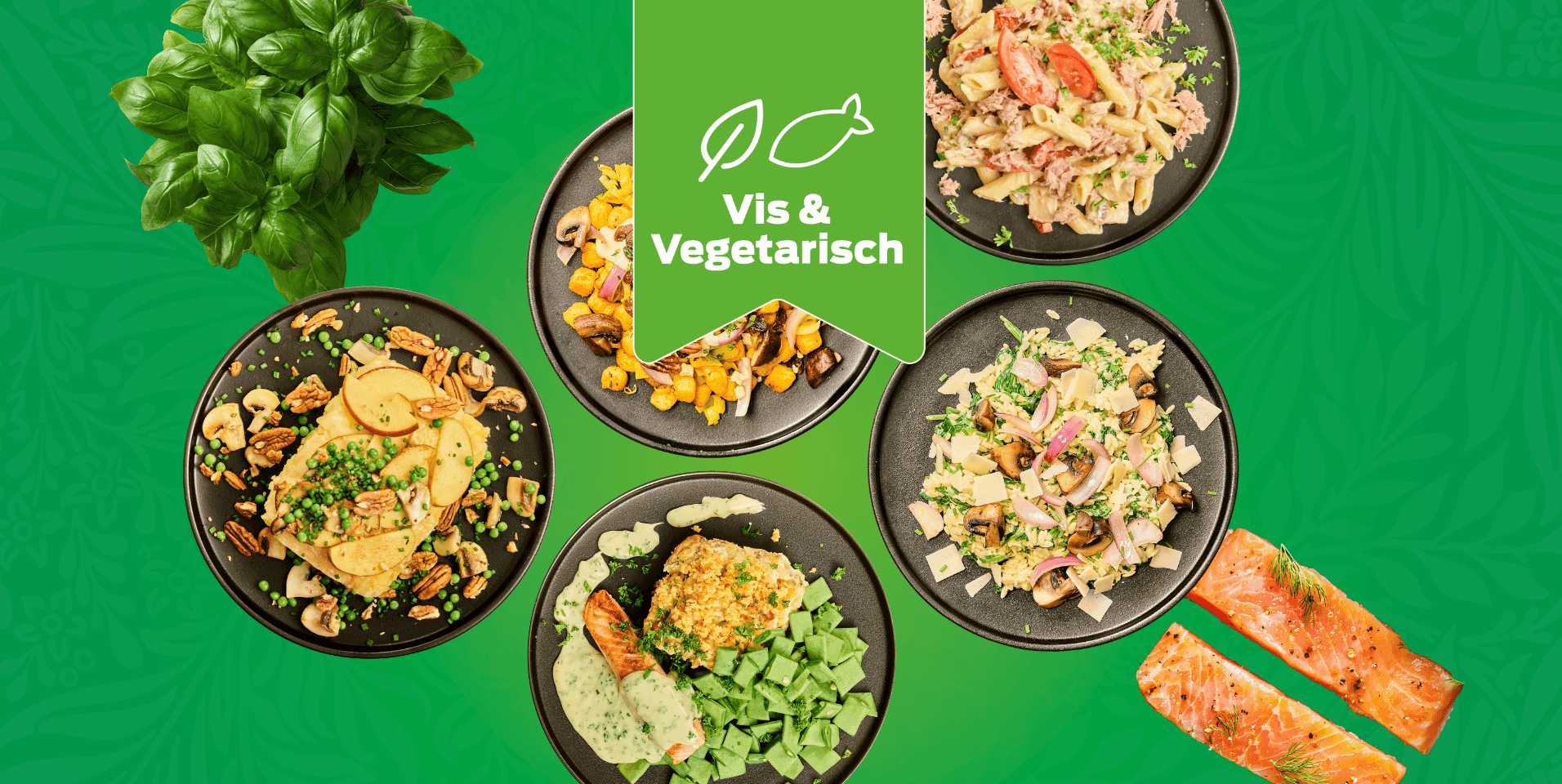 Maaltijdbox Vegetarisch & vis